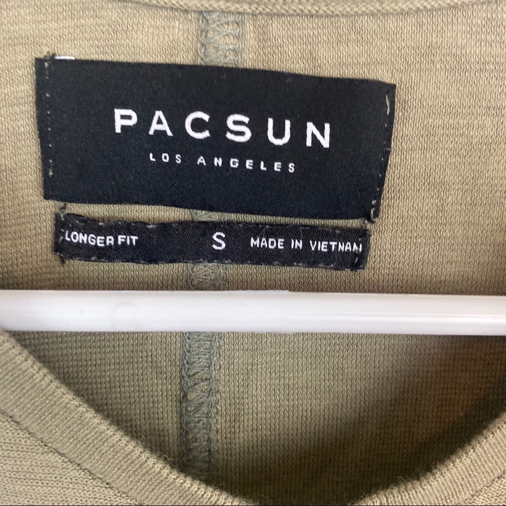 PacSun Long Fit Long Sleeve Shirt Size Small - Picture 3 of 4